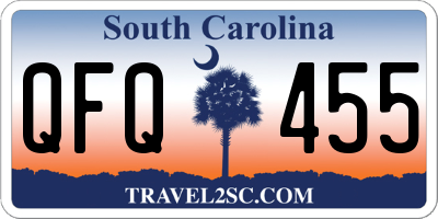 SC license plate QFQ455