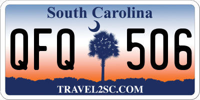 SC license plate QFQ506