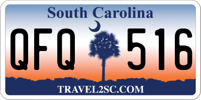 SC license plate QFQ516