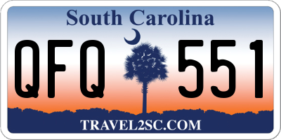 SC license plate QFQ551