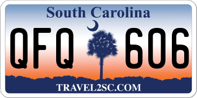 SC license plate QFQ606
