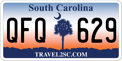 SC license plate QFQ629
