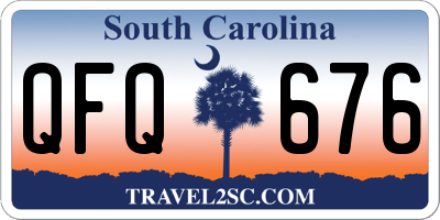 SC license plate QFQ676