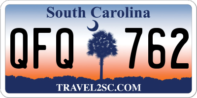 SC license plate QFQ762