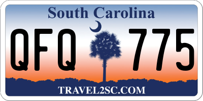 SC license plate QFQ775