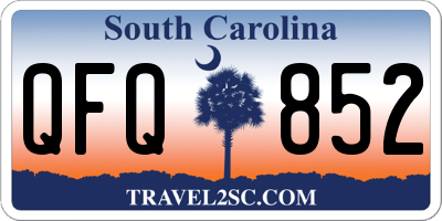 SC license plate QFQ852