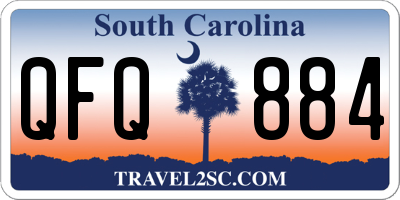 SC license plate QFQ884