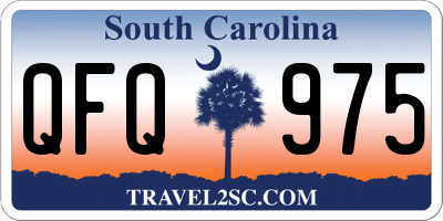 SC license plate QFQ975