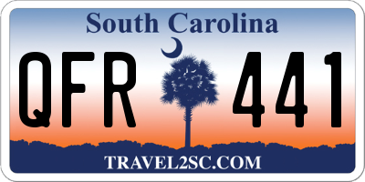 SC license plate QFR441