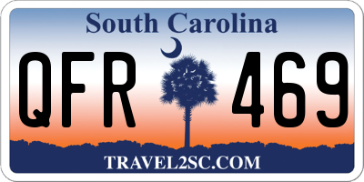 SC license plate QFR469