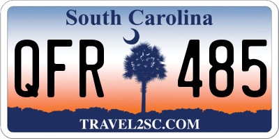 SC license plate QFR485