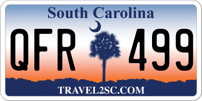 SC license plate QFR499