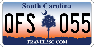 SC license plate QFS055