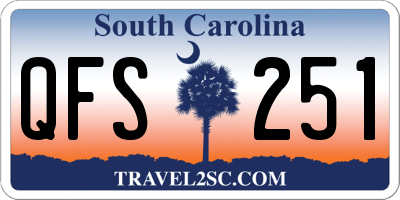 SC license plate QFS251