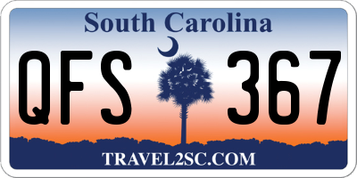 SC license plate QFS367