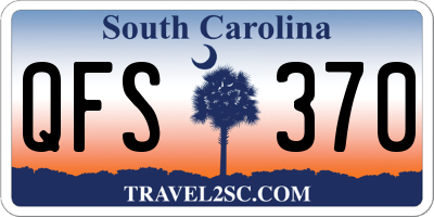 SC license plate QFS370