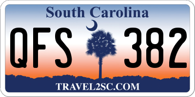 SC license plate QFS382
