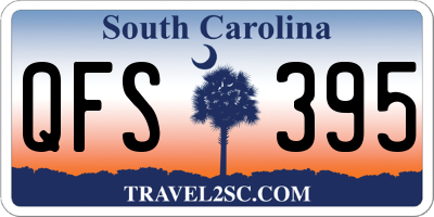SC license plate QFS395