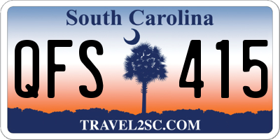 SC license plate QFS415