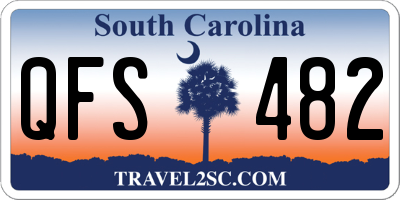 SC license plate QFS482