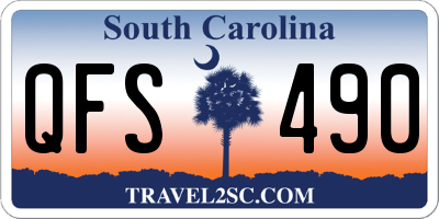 SC license plate QFS490