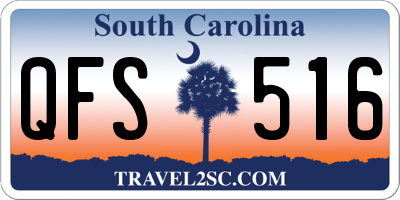 SC license plate QFS516