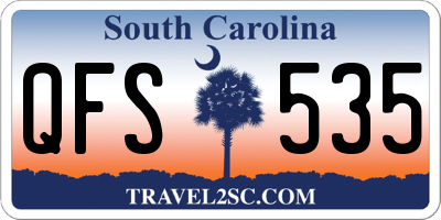 SC license plate QFS535