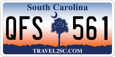 SC license plate QFS561
