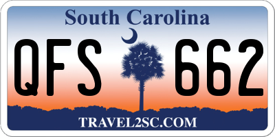 SC license plate QFS662