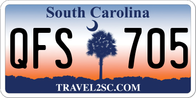 SC license plate QFS705