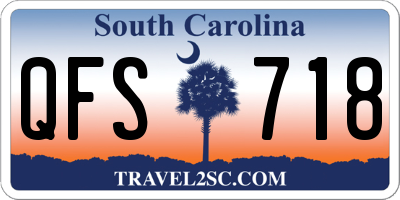 SC license plate QFS718