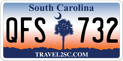 SC license plate QFS732