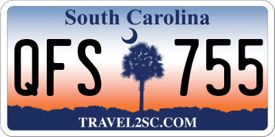 SC license plate QFS755