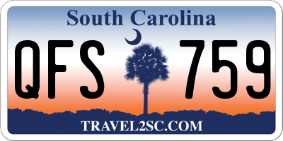 SC license plate QFS759