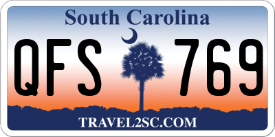 SC license plate QFS769