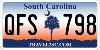 SC license plate QFS798