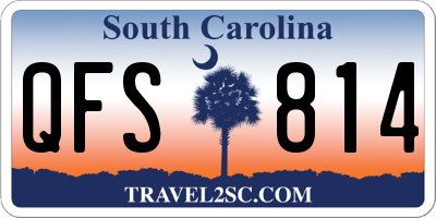SC license plate QFS814