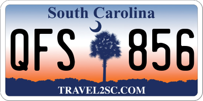 SC license plate QFS856