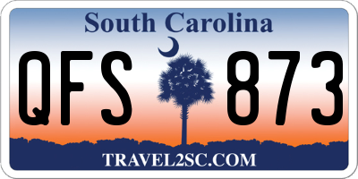 SC license plate QFS873