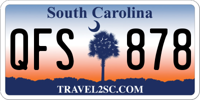 SC license plate QFS878