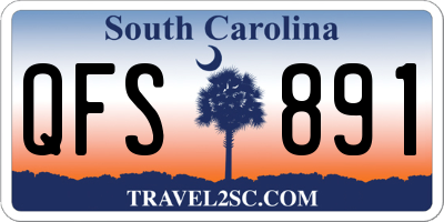 SC license plate QFS891