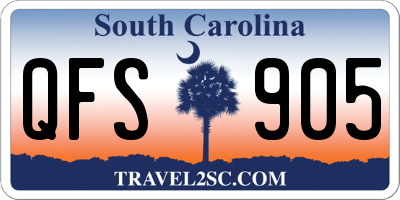 SC license plate QFS905