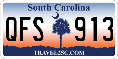 SC license plate QFS913