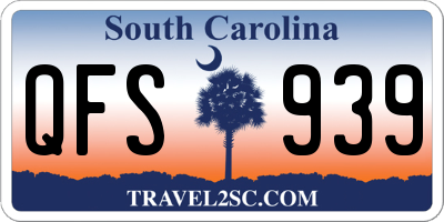 SC license plate QFS939