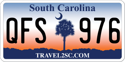 SC license plate QFS976