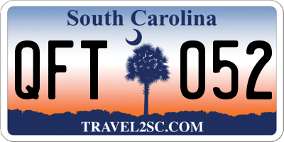 SC license plate QFT052