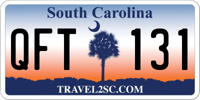 SC license plate QFT131