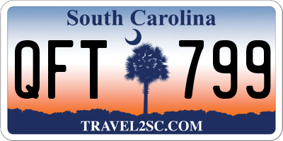 SC license plate QFT799