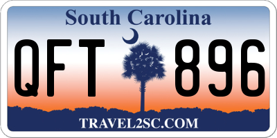 SC license plate QFT896