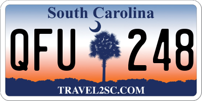 SC license plate QFU248